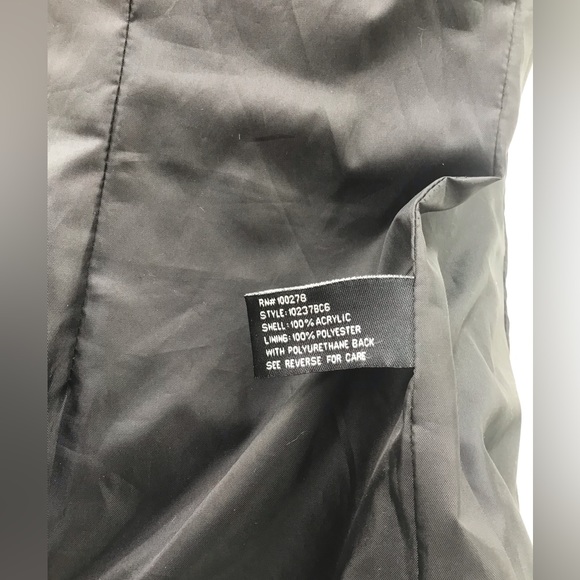 Houndstooth Double Breasted Coat Sz S - Picture 7 of 8